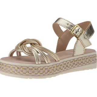 Sandalia Feminina Infantil Anabela Flatform Leve Salto Baixo Confortável Moda Atual Blogueira