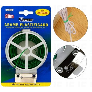 Arame Plastificado 30m Western em Oferta na Shopee