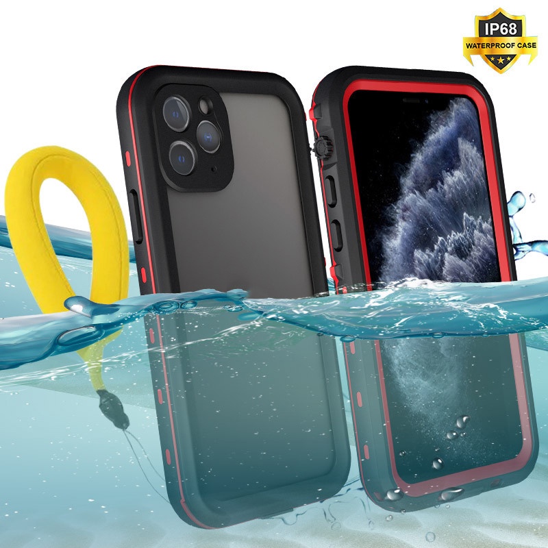 Capa À Prova D'água IP68 Compatível Com iPhone 13 17 Pro Max 16 15 14 12 11 X Xs Xr 12 Mini De Água 7 Sport Diving 360 P em Oferta na Shopee