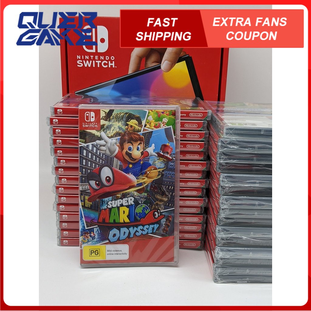 Nintendo Switch Vermelho - Com jogo Super Mario Odyssey