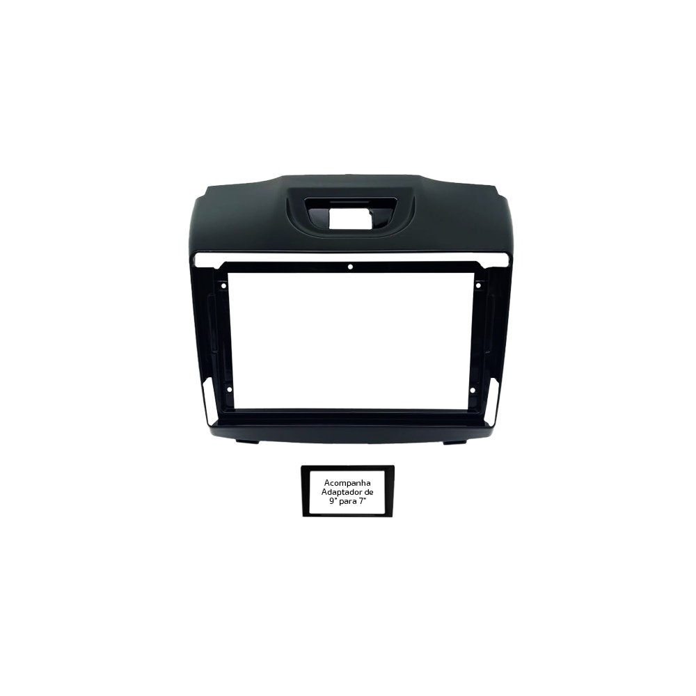 Moldura 9" e 7" GM S10 Trailblazer 2013 à 2015 - Black Piano em Oferta na Shopee