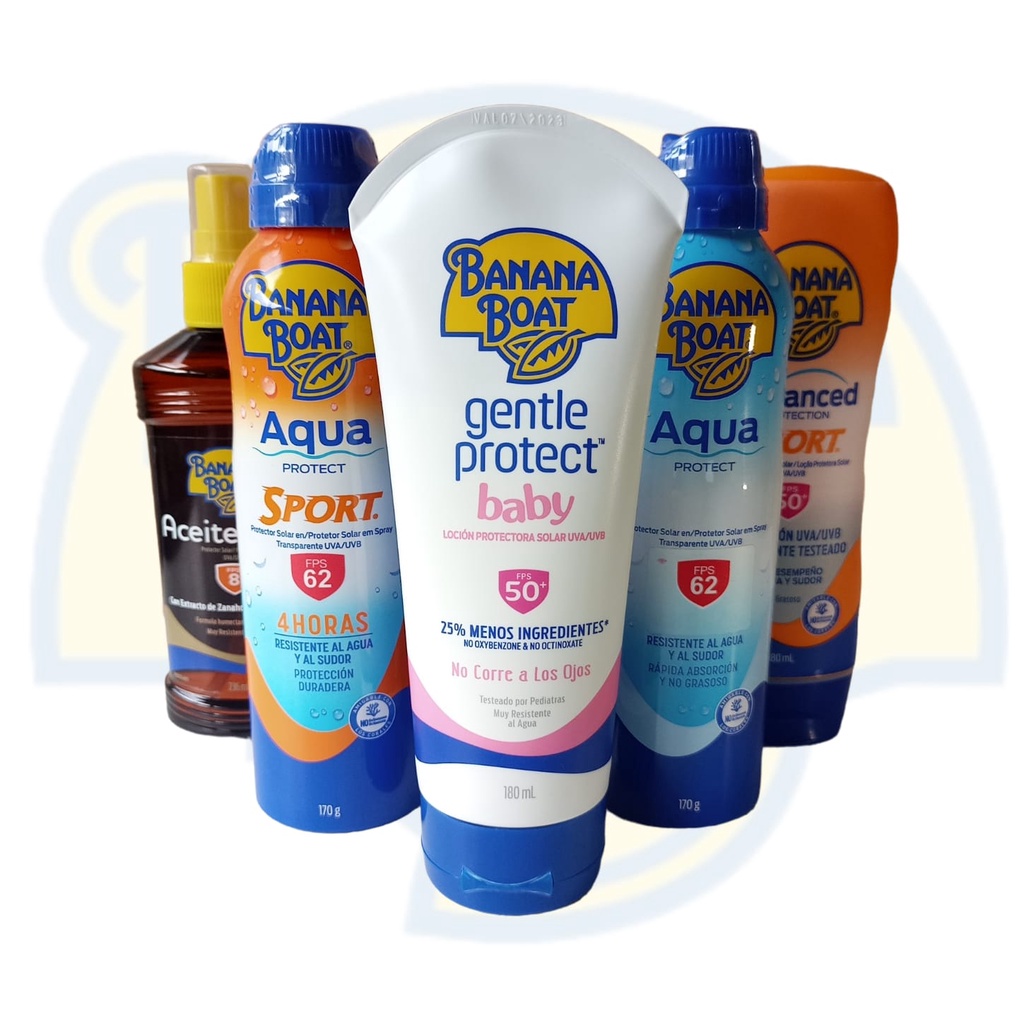 Protetor Solar Banana Boat Baby Gentle Protect Fps 50+ 180ml - Linha Banana Boat