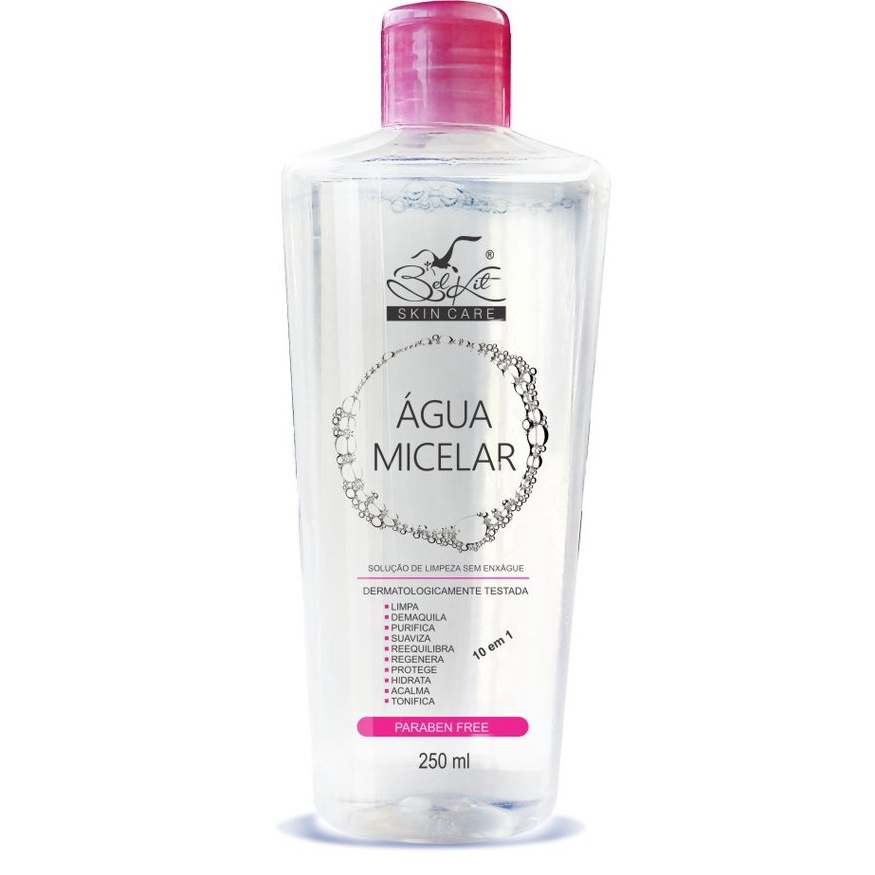 Água Micelar Tradicional Belkit Solução De Limpeza 250 ml - 1 UN.