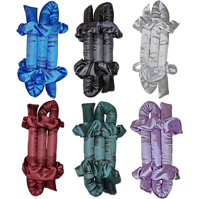Modelador Curling Rod Anti Frizz Cachos + 2 Scrunchies Xuxa de Cetim Sem Calor