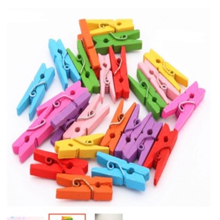 50 Mini Prendedor De Madeira 2.5cm