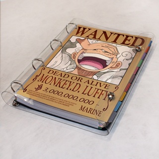 Caderno Argolado One Piece Fichário Universitário Cristal com 250 Folhas + Divisórias em Oferta na Shopee