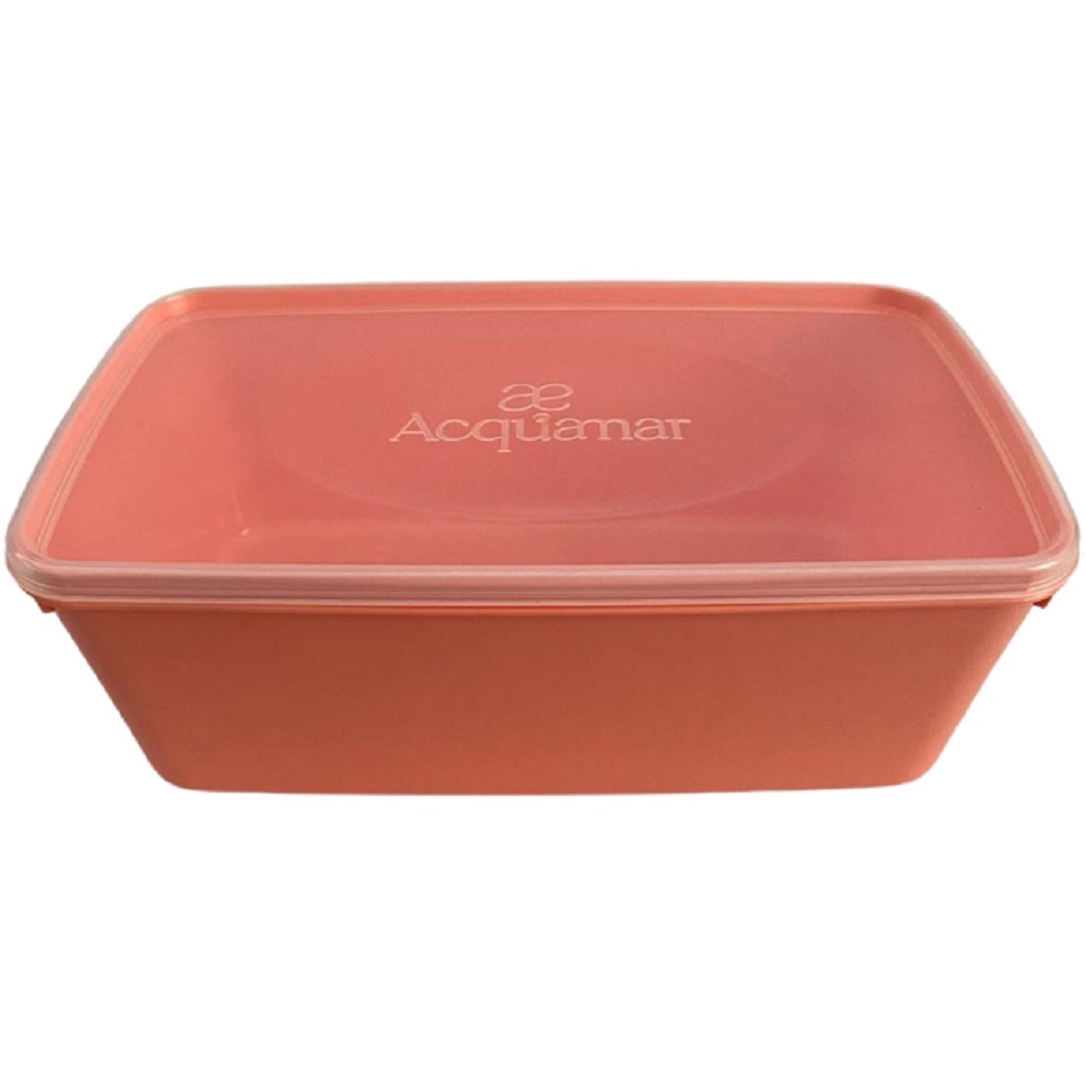 Pote 3L Plástico Cozinha Armazenar Alimenta Acquamar Diamante Rose 3L