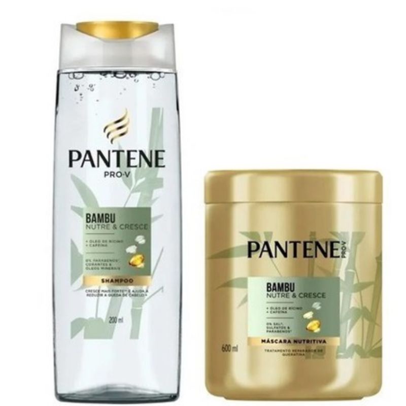 Kit Shampoo + Máscara Pantene Bambu Nutre & Cresce - 02 produtos