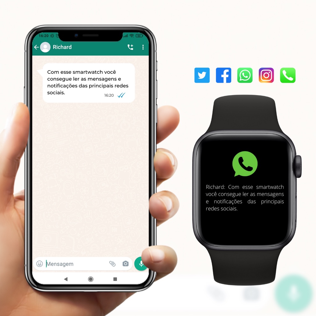 Relógio Inteligente Smartwatch Serie 10 Tela 45mm Com Película Feminino Masculino - Fere Fit — foto 2