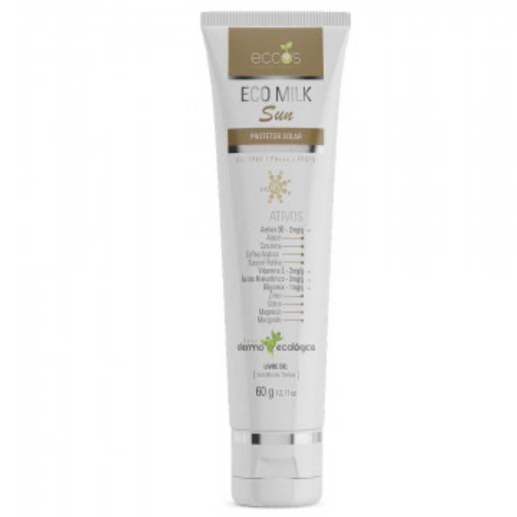 Protetor Solar Vegano Eco Milk Sun 60g FPS45