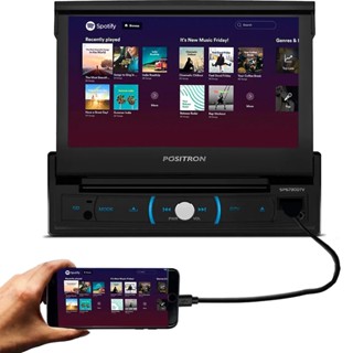 Dvd Pósitron Sp6730dtv Retrátil 7 P. Tv Espelhamento Android