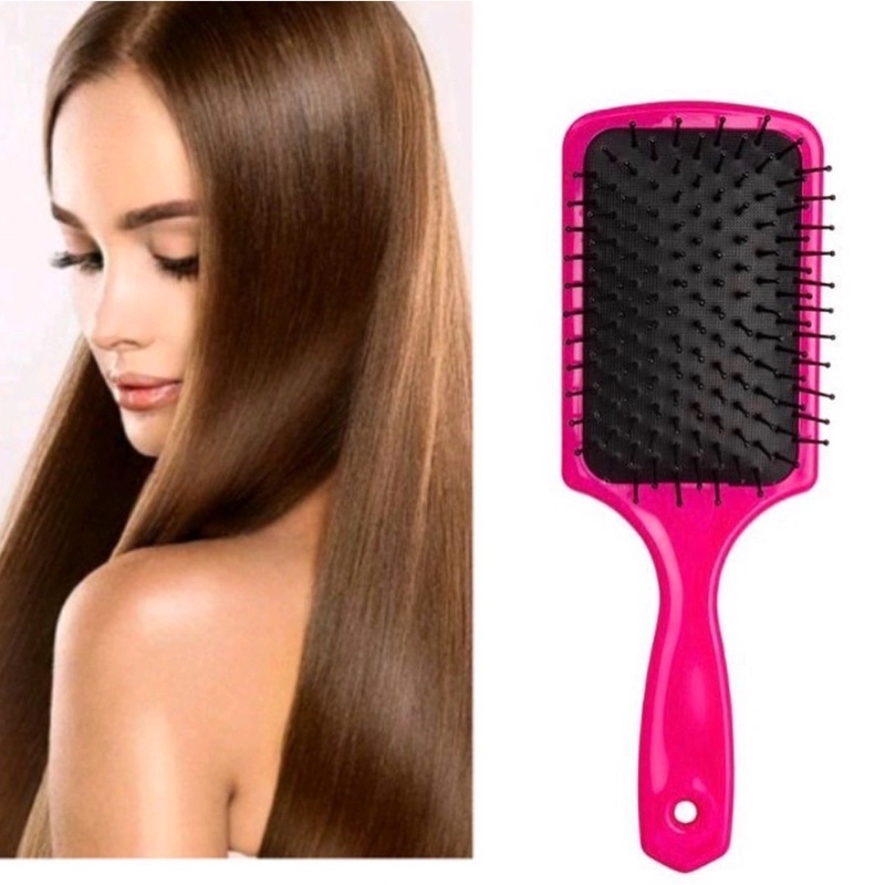 Escova De Cabelo Quadrada Almofadada Escobel Desembaraçante em Oferta na Shopee