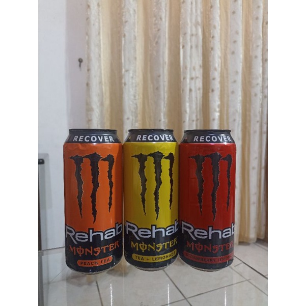 Monster Rehab Recover peach tea