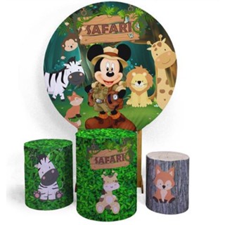 Trio Capa Cilindro Mickey Safari+Capa Cilindro Veste Fácil