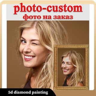 Personalização Pessoal Foto , Fotos Do Casamento De Aniversário , Retrato Da Família , DIY Pintura Diamante 5D Rodada dia