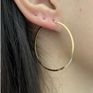 Brinco Feminino Argola Média 4 Cm Banhado a Ouro 18k Com Garantia 100% Antialérgico em Oferta na Shopee