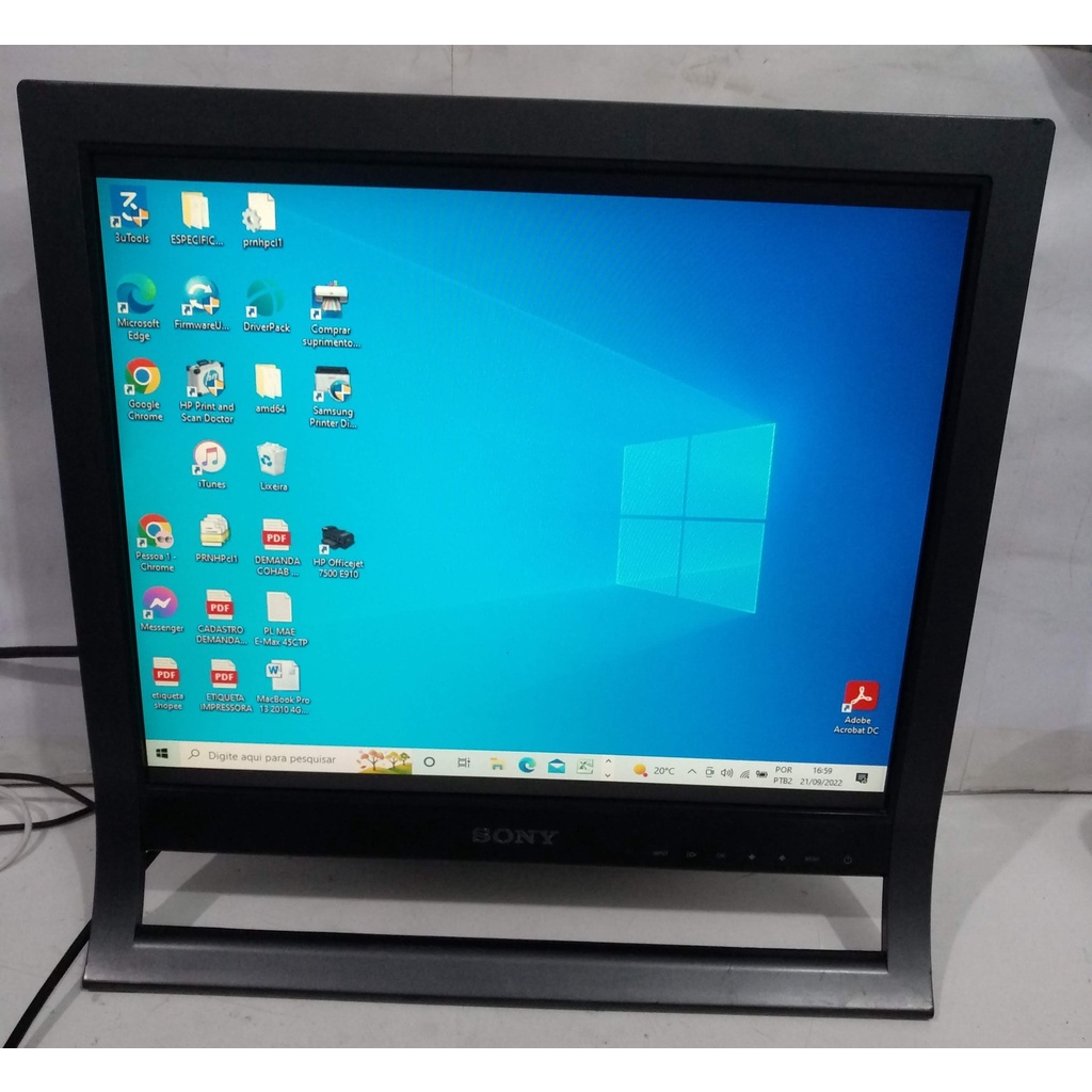 MONITOR SONY SDM -HS75 17" POLEGADAS E SUPORTE AJUSTAVÉL (Cabos não ...