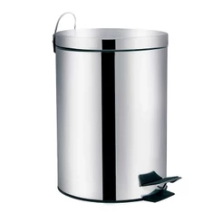 Lixeira Em Inox 5 Litros Moderna Para Cozinha/ Banheiro Com Balde Removível e Pedal - Mor