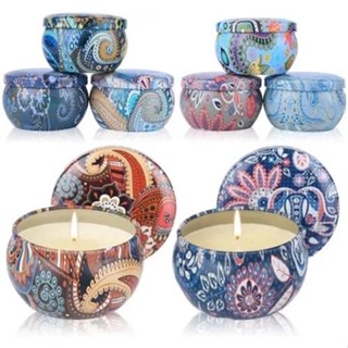 Kit Velas Perfumadas Frasco Artesanal Aromática Vela Natural Cera de soja Decoração Para Casa