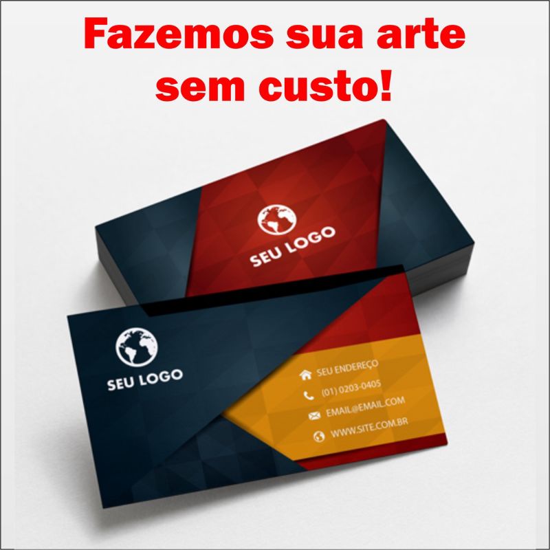 1000 CARTÃO DE VISITA *PROMOÇÃO* ARTE GRÁTIS COM VERNIZ OTIMA QUALIDADE