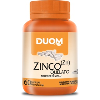Zinco Quelato (Alto teor de Zinco ) 60 CAP - Duom em Oferta na Shopee