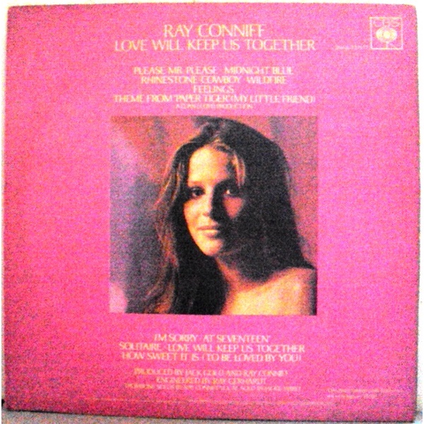 1399 Mvd- LP 1976- Ray Conniff- Love Will Keep Us Together- Pop- Disco Vinil Original- Long Play
