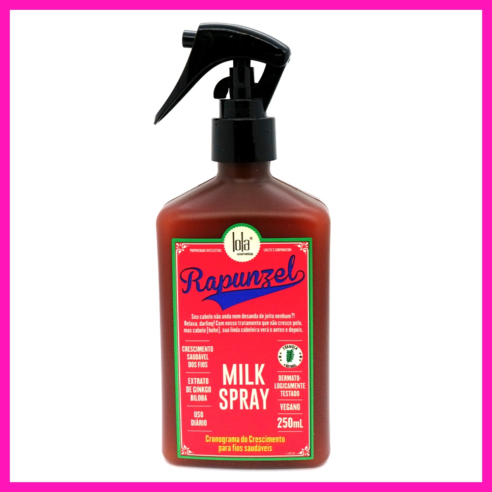 Lola Milk Spray Rapunzel 250ml (Crescimento Para os Fios) | Shopee Brasil