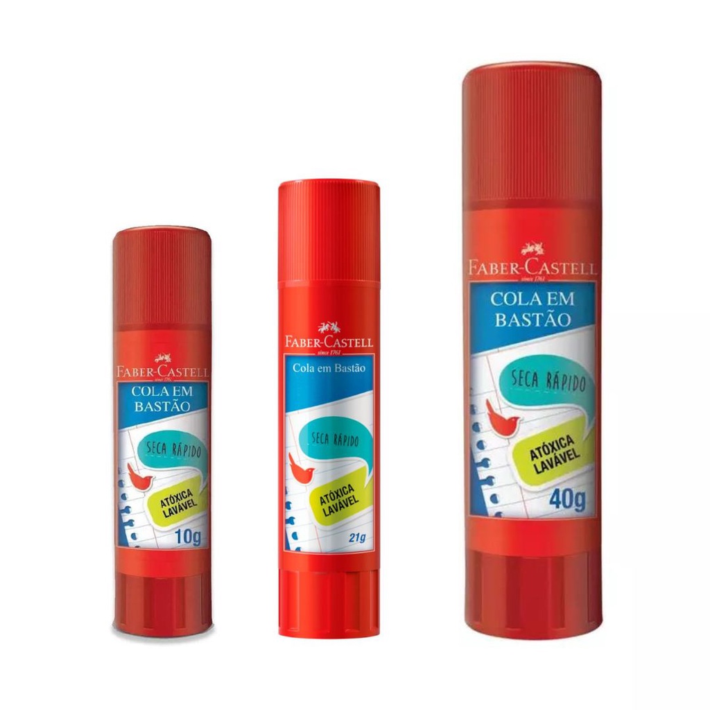 Cola Branca Bastão 10g 21g 40g - Faber Castell