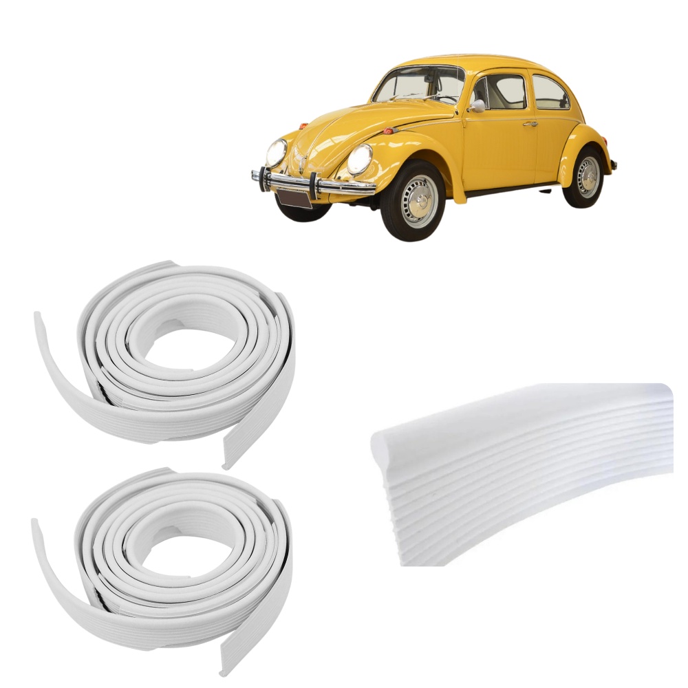 Par Galão Debrum Do Paralama Dianteira Fusca 59 A 96 Branco