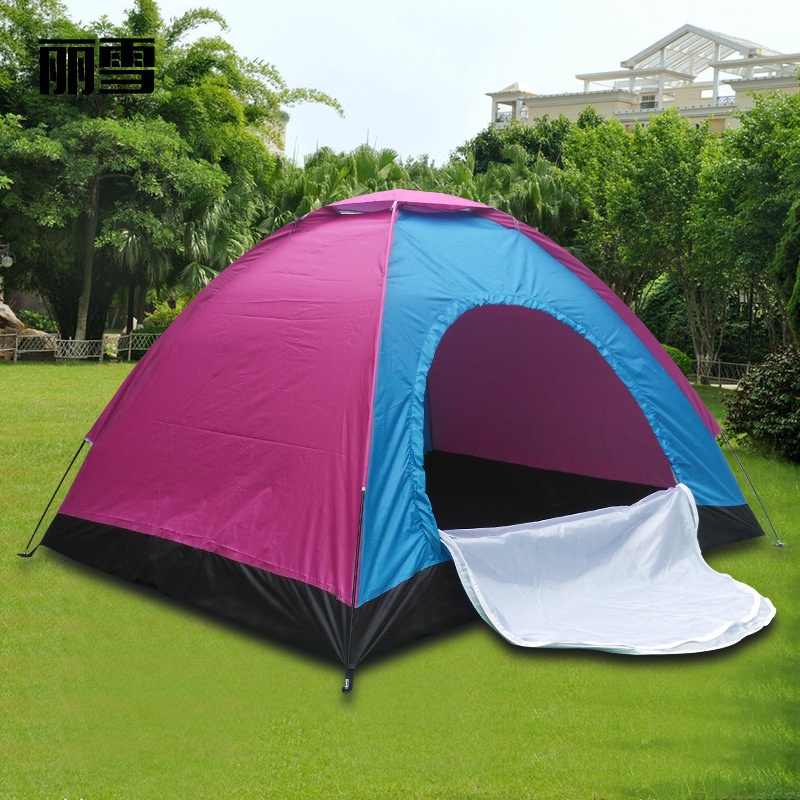 Barraca 2 A 6 Pessoas Camping Tenda Acampamento com Bolsa-COR SORTIDO