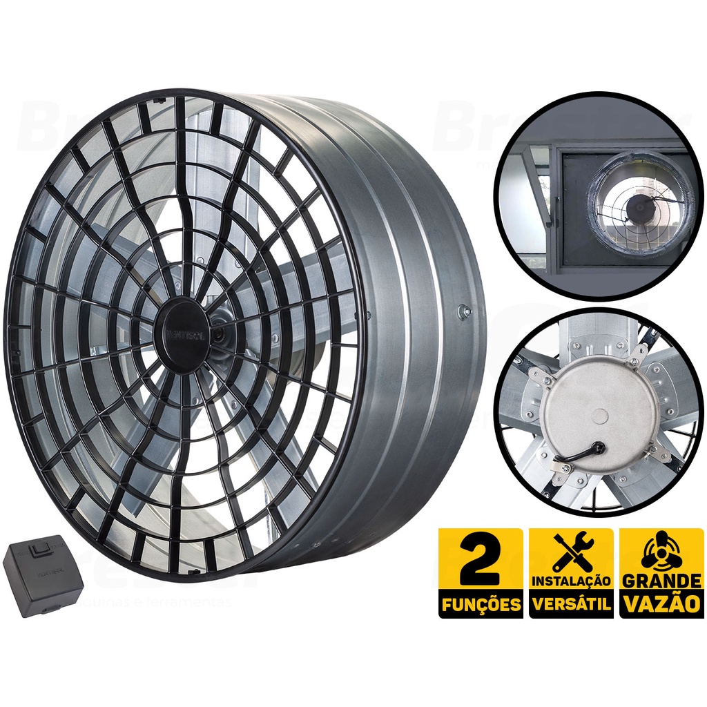 Exaustor Alta Vazão 50cm P/ Cozinha E Lanchonete Ventisol em Oferta na Shopee