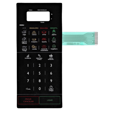 MEMBRANA TECLADO PARA MICROONDAS PANASONIC NNST 568