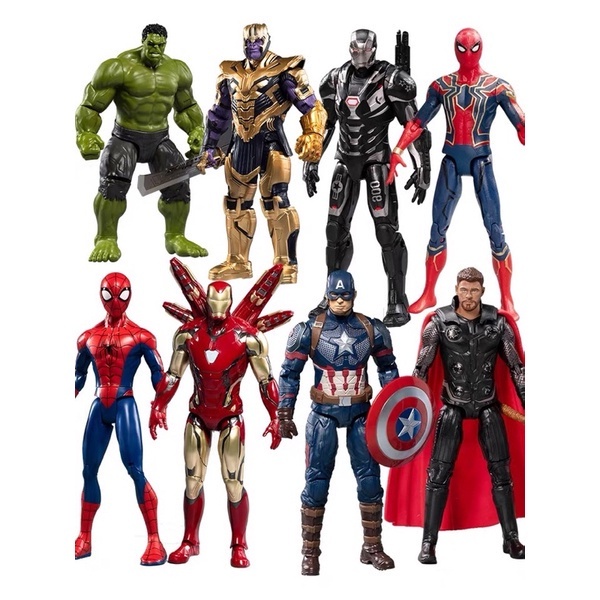 Bonecos Vingadores Heróis Aventureiros Articulados - Homem Aranha | Hulk | Super Homem | Batman | Capitão America | Homem de Ferro