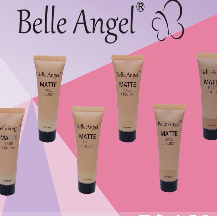 BASE LIQUIDA MATTE - BELLE ANGEL- B110 em Oferta na Shopee