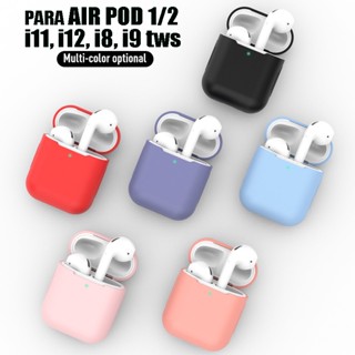 Capa Case Silicone iPhone AirPods 1 E 2 i11/i12/ i7/ i8/ i9 TWS Protetora da Fone De Ouvido Sem Fio