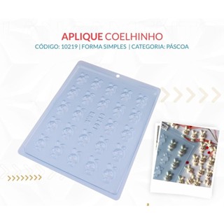 Forma Simples Para Chocolate Aplique Coelhinho BWB COD : 10219