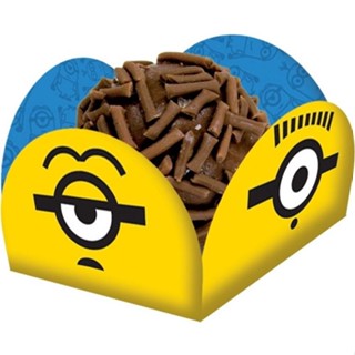 Porta Forminha Festa Minions Infantil Para Doces - 40 Unidades