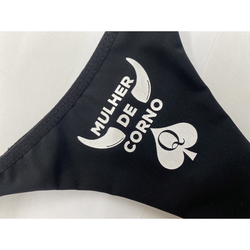 Calcinha Erótica preta, Hotwife, Swing, Cuckold, Hotgirl  mulher de C0RN