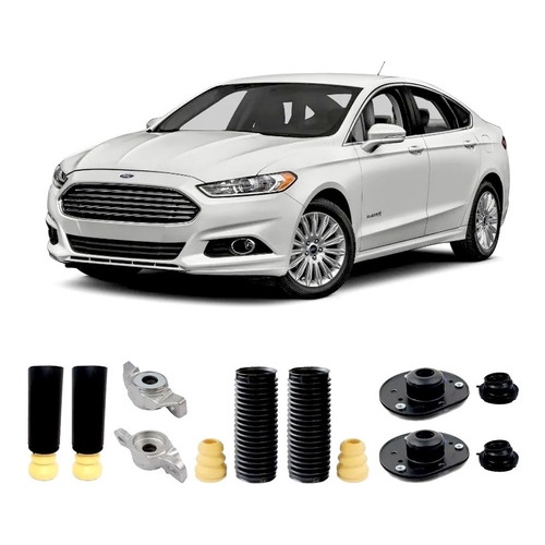 4 Kit Coxim Batente Coifa Rolamento Ford Fusion 2013 A 2019