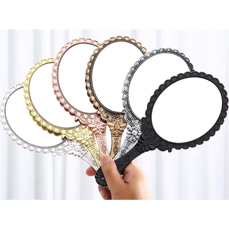 Espelho De Mão Princesa Provençal Retrô Vintage 25cm em Oferta na Shopee