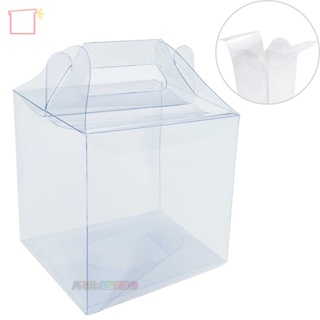 20 Caixa Maletinha 12x12x12 Transparente para Presentes Maleta com alça mini bolo panetone 250 gr em Oferta na Shopee