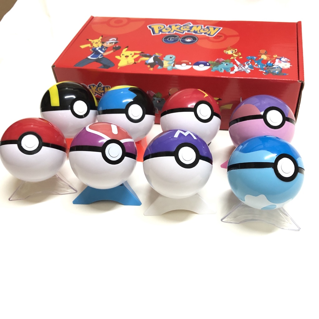 Pokebola Kit C/ 12 Pçs Bola Pokémon Pop-up Com Boneco Dentro