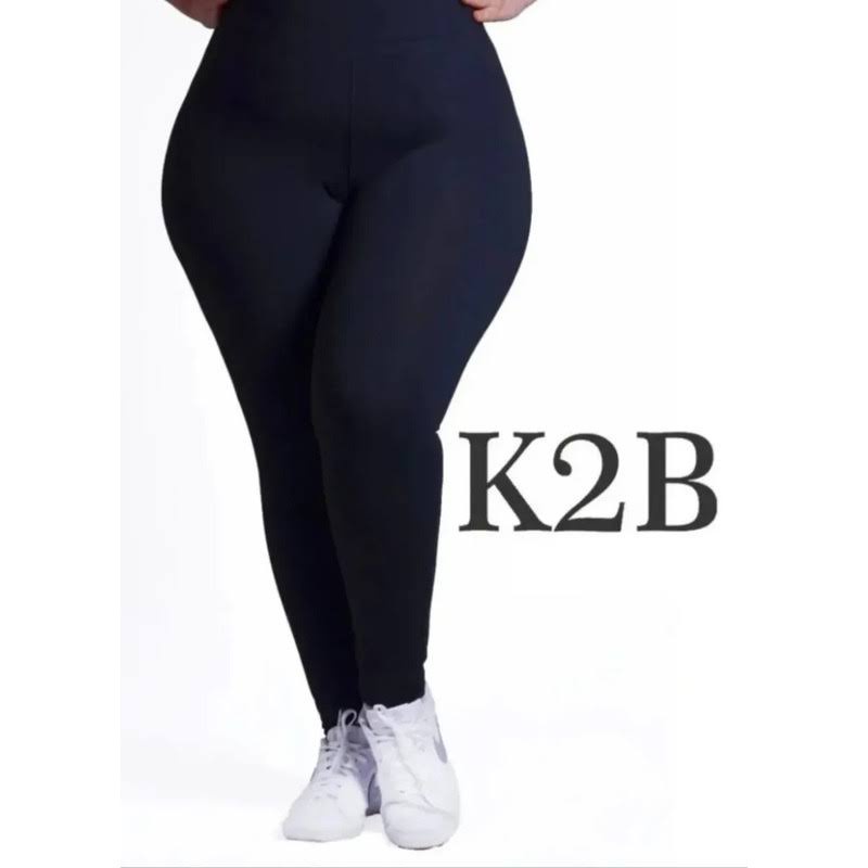 Calça Legging Plus Size K2B tecido grosso cós alto original leggings GG G1 G2 G3