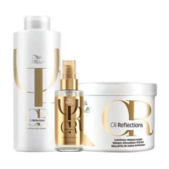 Kit Wella Oil Reflections - Shampoo e Máscara e Óleo Light