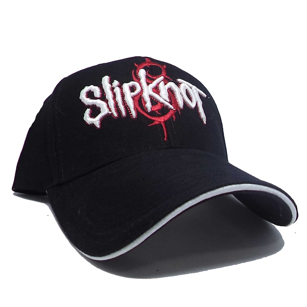 Boné Bandas de Rock - SLIPKNOT - Bordado alto relevo frente / verso e lateral - Preto ou Estonado