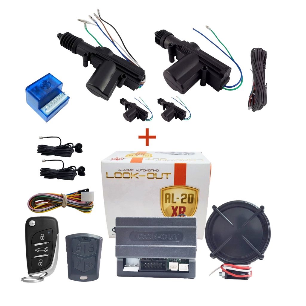 Kit Trava Eletrica Universal 4 Portas + Alarme Universal Carro 1 ...