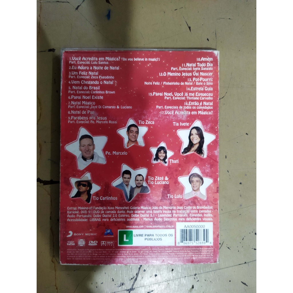 DVD Xuxa Só Para Baixinhos 9 Natal Mágico - XSPB 9 | Shopee Brasil