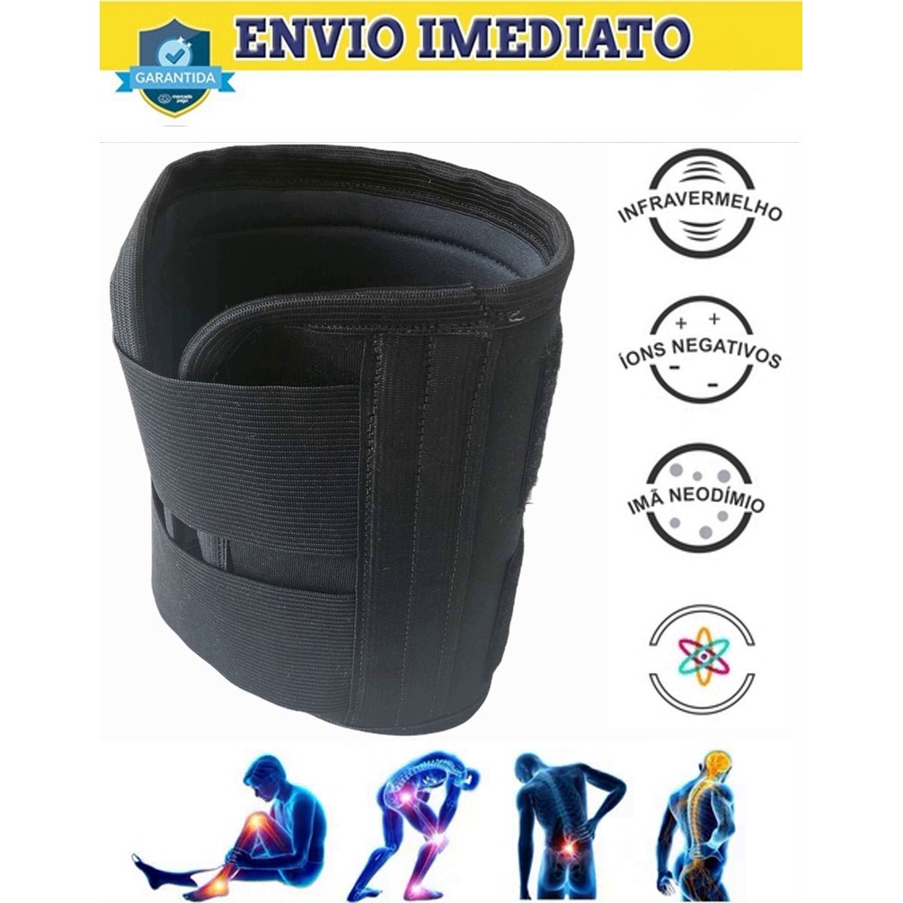 Joelheira Ortopédica Neodímio Alivia Dor Nervo Ciático Acupuntura Oferta