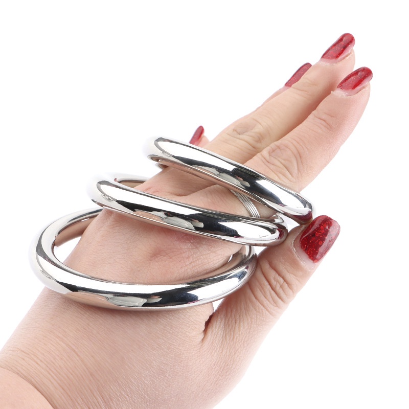 Anel Peniano de Metal | Argola 3 a 6,5 cm — 8 Tamanhos