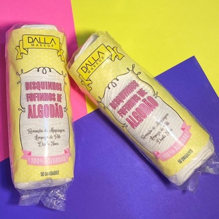 Discos de Algodão para Limpeza Facial - Dalla Makeup em Oferta na Shopee